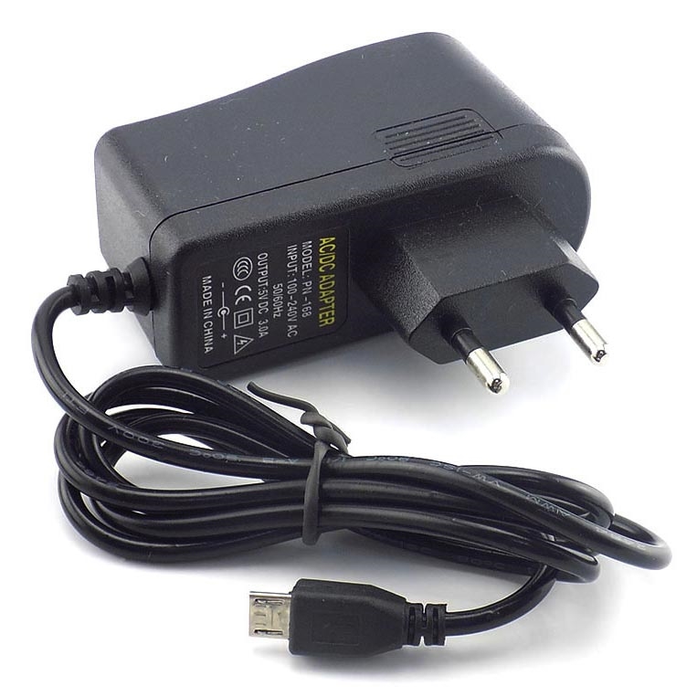 Блок питания AC100-240V DC5V для Raspberry Pi 3 (3A Micro USB)