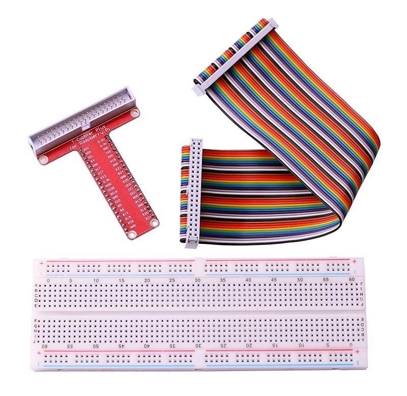 40-пиновый Т-образный борд со шлейфом и макетной платой